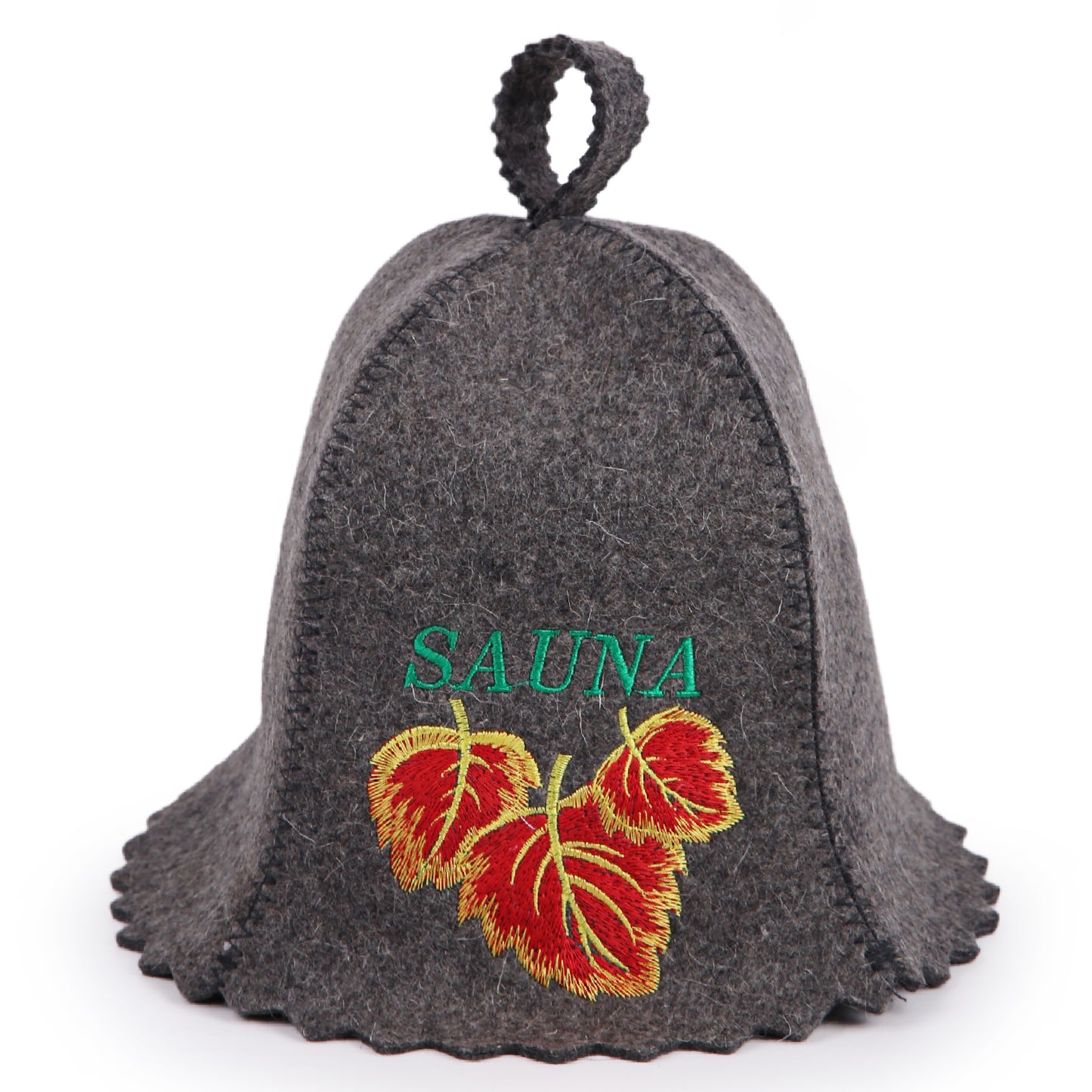 Sauna Hat Birch Leafs - Sauna Hat for Women - Wool Sauna Hat - Sauna Hat for Men - Bathhouse hat - Natural Felt Sauna Cap