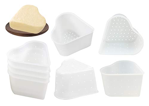 8 pcs Cheesemaking Kit Strainer cheese Basic Cheese Mold Heart 0,3 l