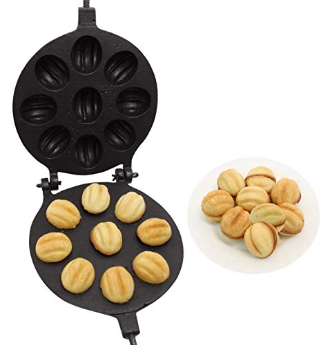 Big Walnut Cookie (Oreshek) Maker 9 nut Non-Stick Cookies Pastry