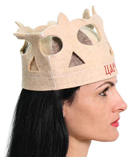 PetriStor Sauna Hat Queen Crown Wool Felt Banya 100% Natural Made in Ukraine