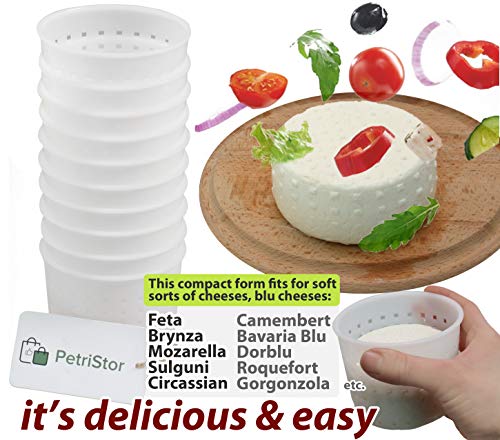 10 pcs Cheesemaking Kit Strainer cheese Basic Cheese Mold 300 ml