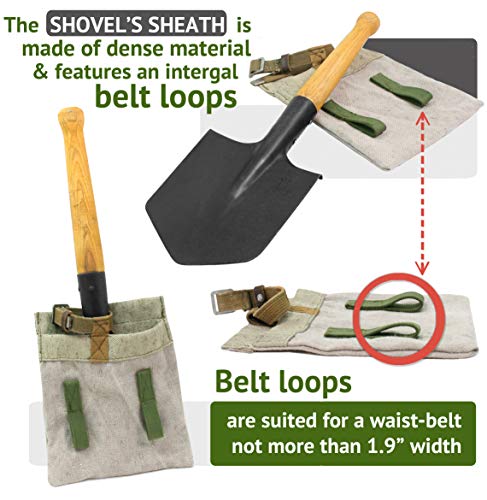 Shovel 1984 Special Forces Shovel Includes Sheath Shovel with Pouch