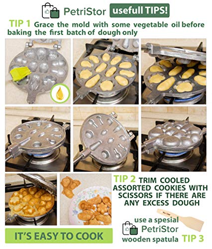 12 Cookie (assorted) Aluminum Marker assorted Russian Pastry Cookies