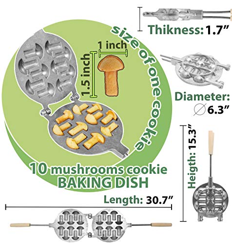 Sweet Pastry Maker Russian Cookie Mushrooms Baker by PetriStor