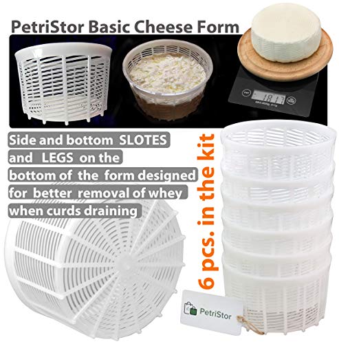 6 pcs Cheesemaking Kit Strainer cheese Basic Cheese Mold 1.15 liters