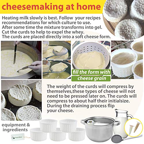 5 pcs Cheesemaking Kit Strainer cheese Basic Cheese Mold 0.65l