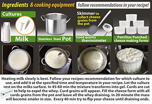 6 pcs Cheesemaking Kit Strainer cheese Basic Cheese Mold 1.15 liters