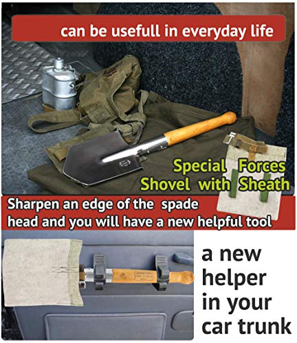 Shovel 1984 Special Forces Shovel Stainless Steel with Pouch