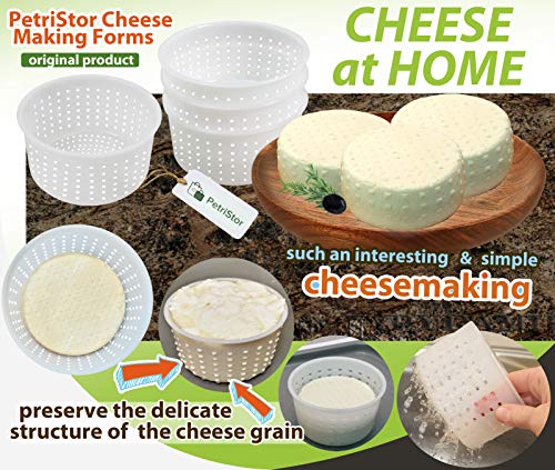 5 pcs Cheesemaking Kit Strainer cheese Basic Cheese Mold 0.75 liters