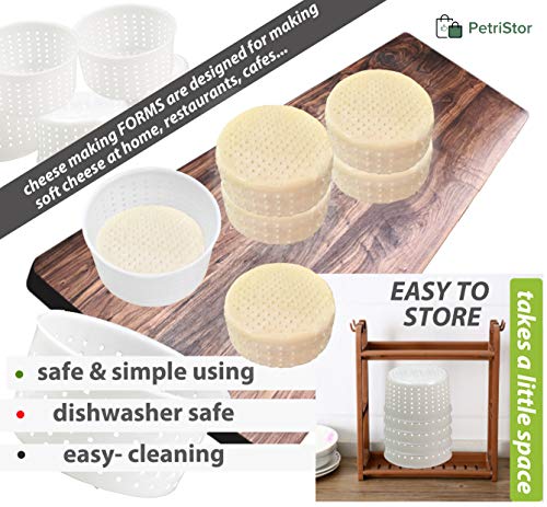 5 pcs Cheesemaking Kit Strainer cheese Basic Cheese Mold 0.65l