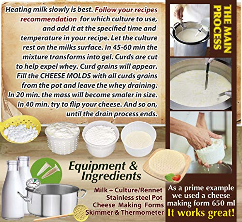16 pcs Cheesemaking Kit №3 Strainer cheese Press Mold