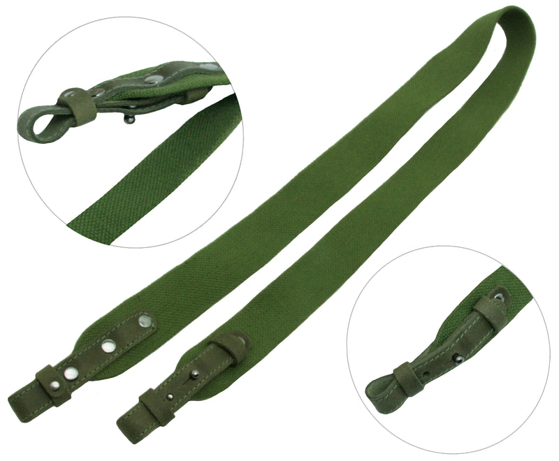 Tactical Hunting Canvas Sling Hunting & Fishing Belt Versatile Practical and Durable Rifle Sling Shoulder Strap Hunting Accessories (Green 5046, 110)