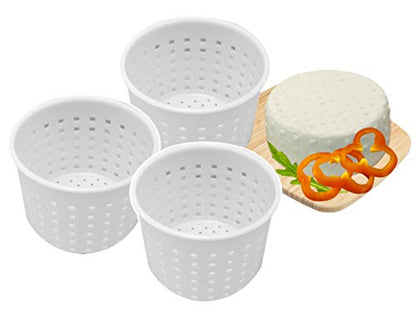 3 pcs Basic Cheese Mold Soft Sorts of Cheese 300 mililiters