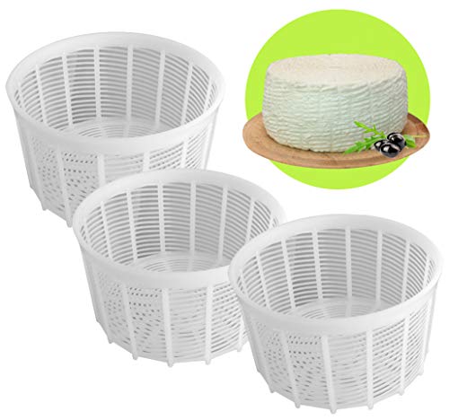 3 pcs Cheesemaking Kit  Strainer cheese Basic Cheese Mold 1.15 liters