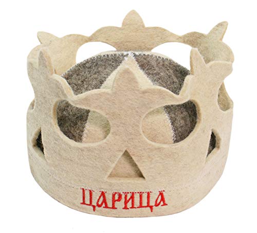 PetriStor Sauna Hat Queen Crown Wool Felt Banya 100% Natural Made in Ukraine