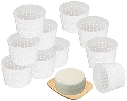 10 pcs Cheesemaking Kit  Strainer cheese Basic Cheese Mold 300 ml