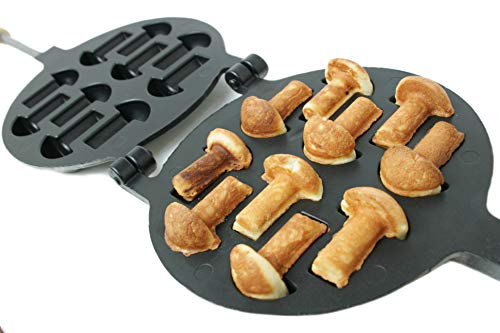 10 Mushrooms Cookie Mold Non-stick Coating Walnut Cookie Presses