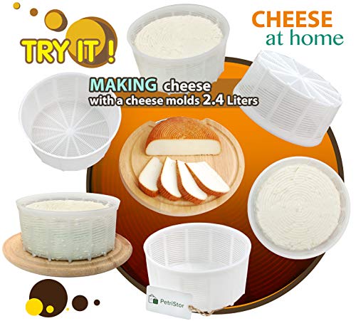 6 pcs Cheesemaking Kit Strainer cheese Basic Cheese Mold 2.4 l