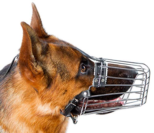 Dog Chrome Metal Muzzles (№3) German Shepherd Reinforced