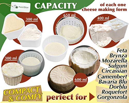 16 pcs Cheesemaking Kit №3 Strainer cheese Press Mold