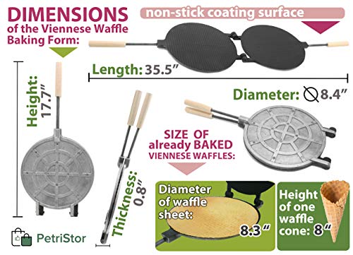 Waffle Maker round form Non-stick Cookies Pastry