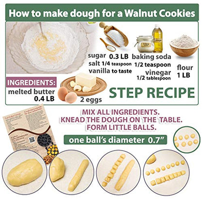 Walnut Cookie (Oreshek) Maker 12 nut Non-stick Cookies Pastry