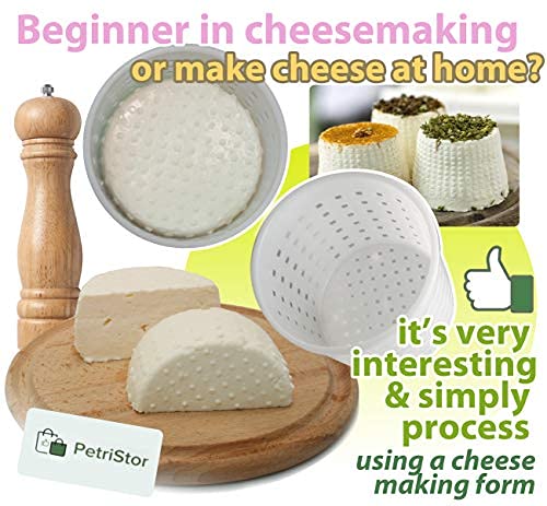 16 pcs cheesemaking kit punched cheese mold press