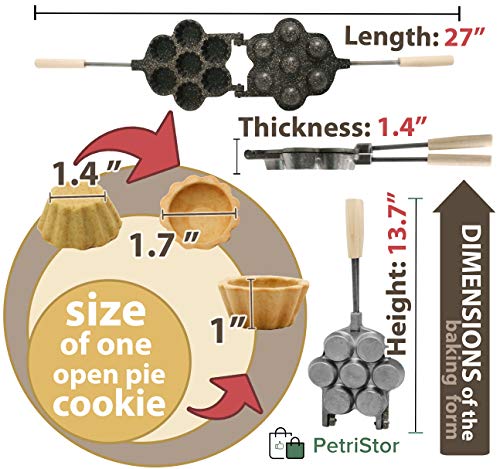 Cupcake maker Mini Muffins Open Pies Non-stick coating granite stone