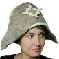 PetriStor Sauna Hat Napoleon Natural Felt Made in Ukraine