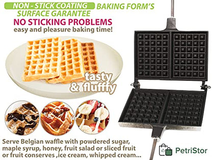 Belgian Viennese Waffle Maker Cookie Non-stick Cookies Pastry