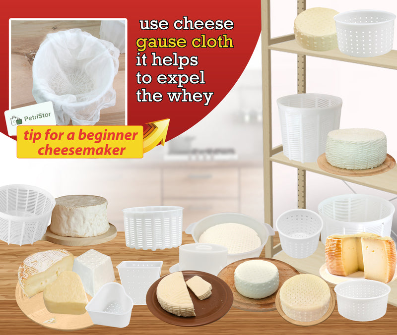 11 pcs Cheesemaking Kit №2 Press Strainer cheese  Press Mold